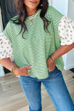 Green Stripe Top