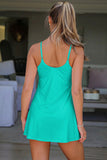 Pink Tunic Tank Dress Athletic Shorts Two Piece Set