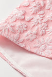 Pink Floral Puff Sleeve Blouse
