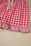 Red Gingham Shorts