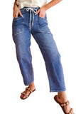 Ashleigh Drawstring Ankle Length Jeans