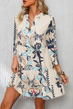 White Tribal Mini Dress