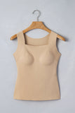 Oatmeal Wide Strap Tank Top