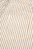 Khaki Stripe Barrel Jeans