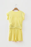Short Sleeve Casual Two Piece Short Set