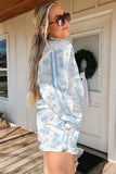 Floral PrintRuffle Hem matching set