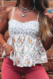 Floral Patchwork Babydoll Top