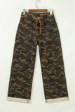 Camouflage Retro Grommet Loose Jeans