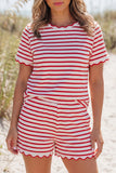 Red Stripe matching set