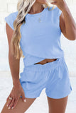 Short Sleeve Casual Two Piece Short Set