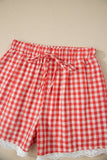 Red Plaid Shorts