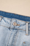Light Wash High Rise Denim Shorts