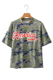 Camo America Patriotic Tee