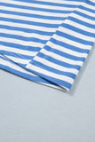Sky Blue Stripe Tie T Shirt Mini Dress