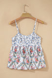 Floral Patchwork Babydoll Top