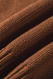 Chestnut Western Horseshoe Pattern Short Sleeve Knit Sweater
