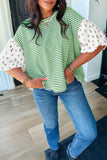Green Stripe Top