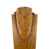24'' copper metal ball chain Necklace
