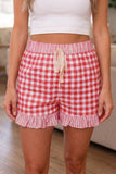 Red Gingham Shorts