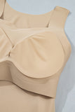 Oatmeal Wide Strap Tank Top