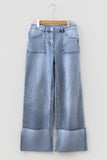 Cuffed  Women's WIDE LEG Jeans