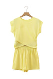 Short Sleeve Casual Two Piece Short Set