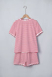 Red Stripe matching set