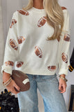 Sequin Football Sweater
