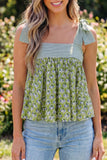 Green Babydoll Tank Top