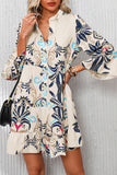 White Tribal Mini Dress