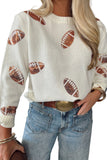 Sequin Football Sweater