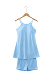 Pink Tunic Tank Dress Athletic Shorts Two Piece Set