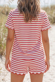 Red Stripe matching set