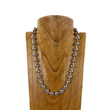 24'' copper metal ball chain Necklace
