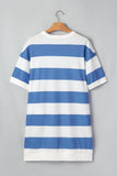 Blue Stripe Tee Dress