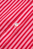 Red Stripe Button-Up Shirt