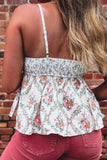 Floral Patchwork Babydoll Top