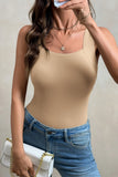Oatmeal Wide Strap Tank Top