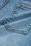Boot stitch Embroidery Stud Denim Short