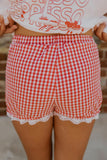 Red Plaid Shorts