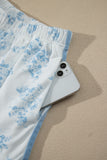 Floral PrintRuffle Hem matching set