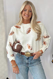 Sequin Football Sweater