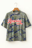 Camo America Patriotic Tee