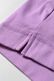 Raw Edge Oversized Top and Shorts Set