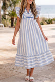 Sky Blue Stripe Dress