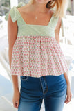 Green Babydoll Tank Top
