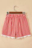 Red Plaid Shorts
