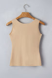 Oatmeal Wide Strap Tank Top