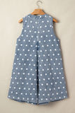 Polka Dot Loose Denim Romper