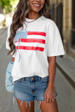 White Flag Bow Graphic Tee